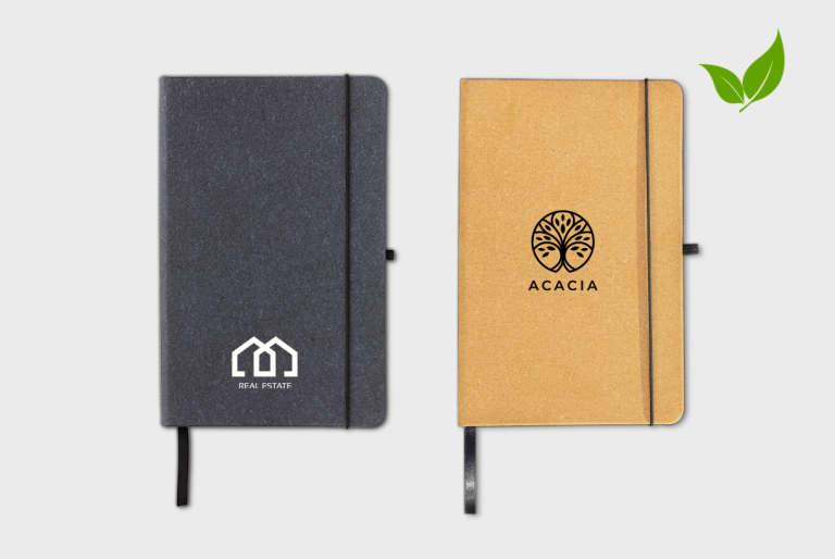 Gerecycled lederen hardcover notitieboek A5