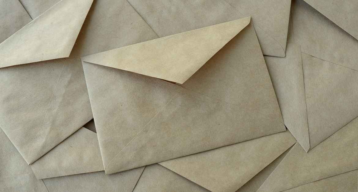 gerecyclede enveloppen