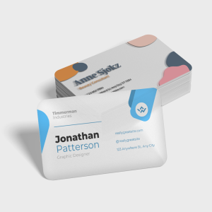 Transparante visitekaartjes